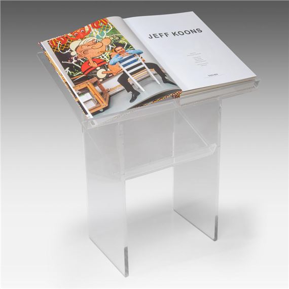 Jeff Koons | A Jeff Koons Taschen edition book on stand, by Hans