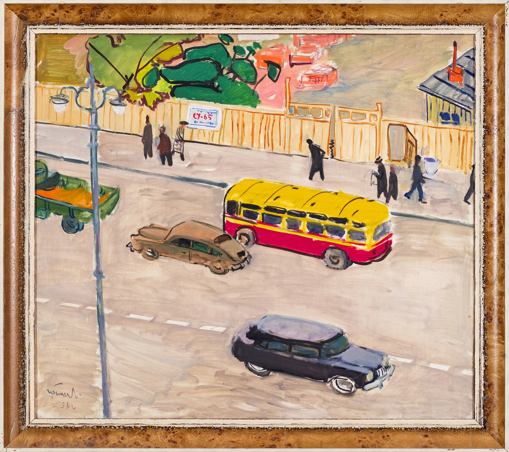 Valentin Ivanovich Polyakov | Moscow street (1958) | MutualArt