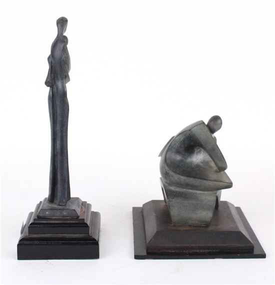 Haim Azuz | Two Abstract Sculptures | MutualArt