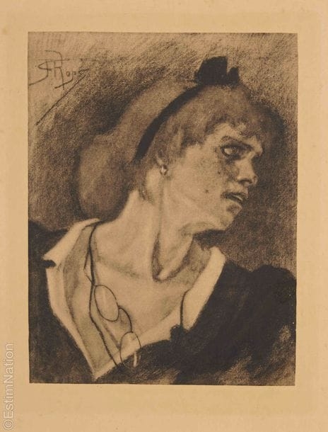 Félicien Rops | Woman with lorgnon | MutualArt