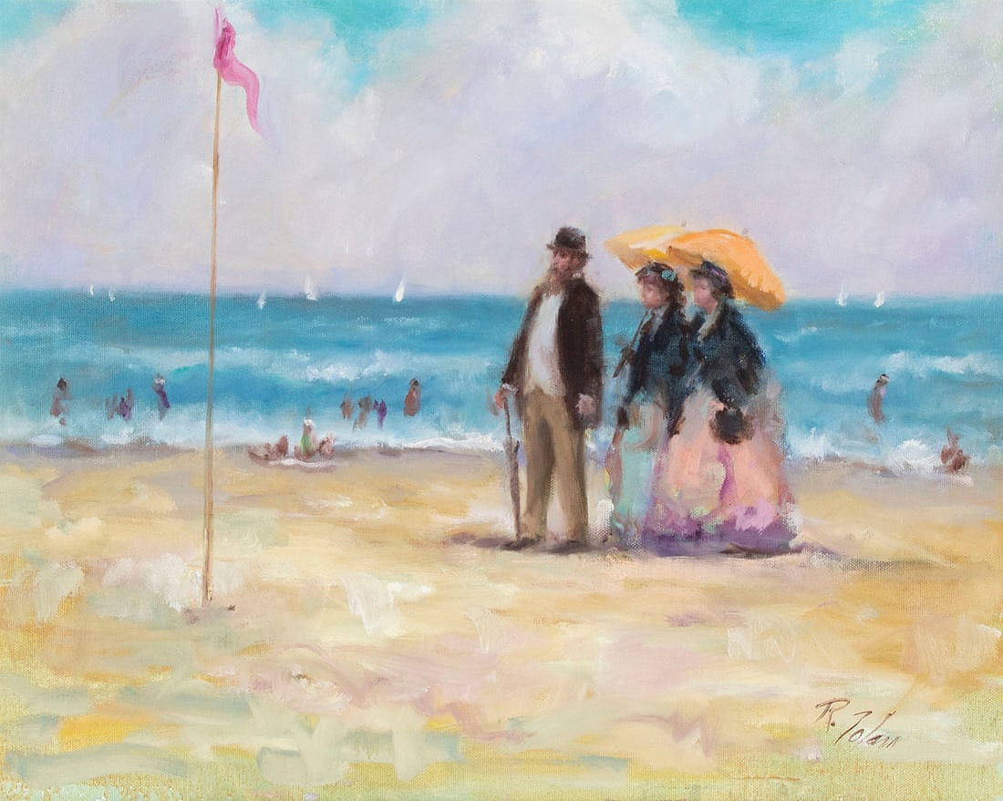 Richard Hudson Zolan | BEACH FRONT STROLL (1997) | MutualArt