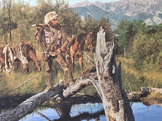 Paul Calle | Chief Wolf Robe, The Free Trapper | MutualArt