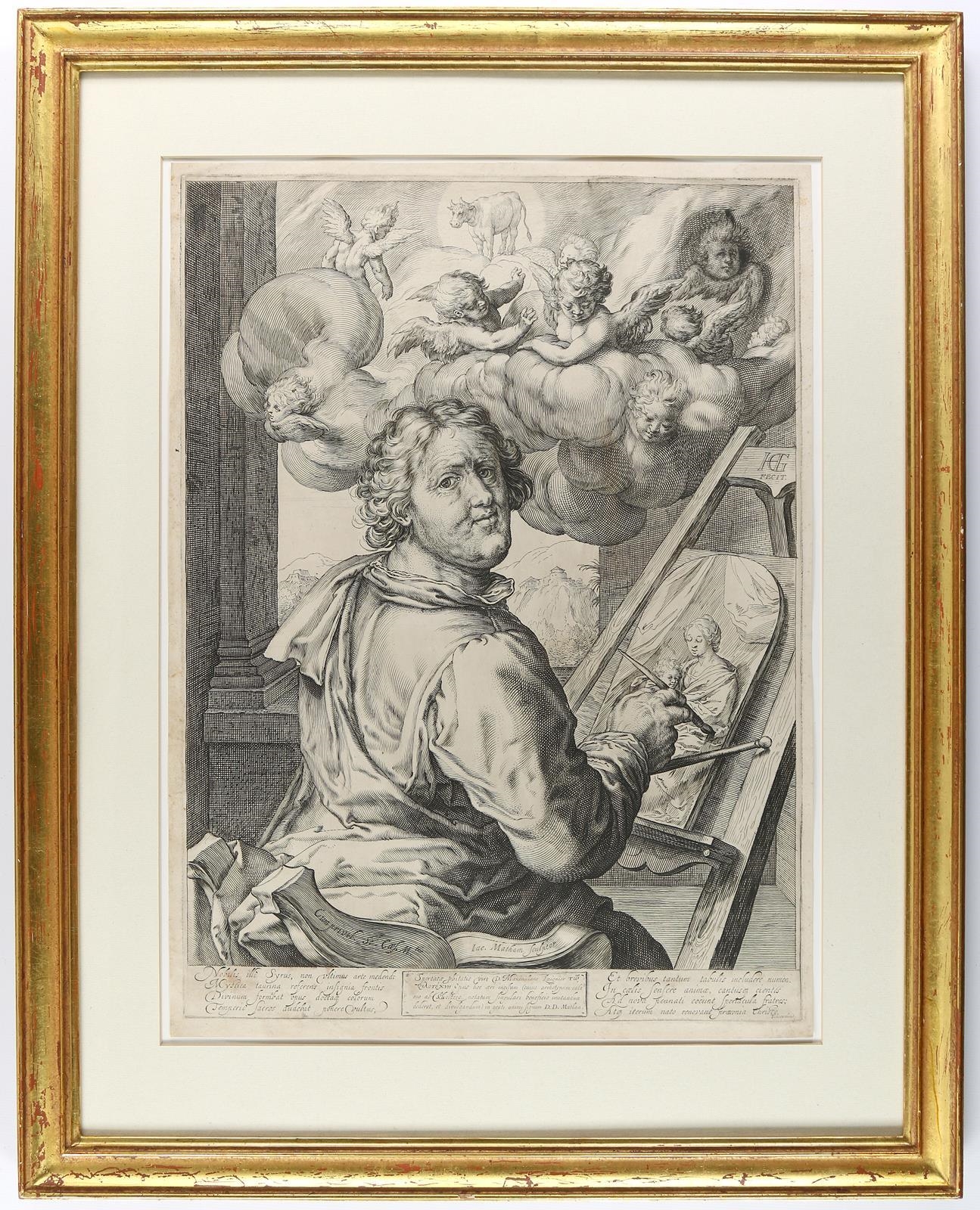 Jacob Matham | Der heilige Lukas in seiner Werkstatt (1614) | MutualArt