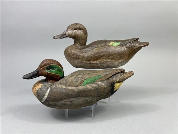 Green-Winged Teal Duck Decoys - Len Carnaghi