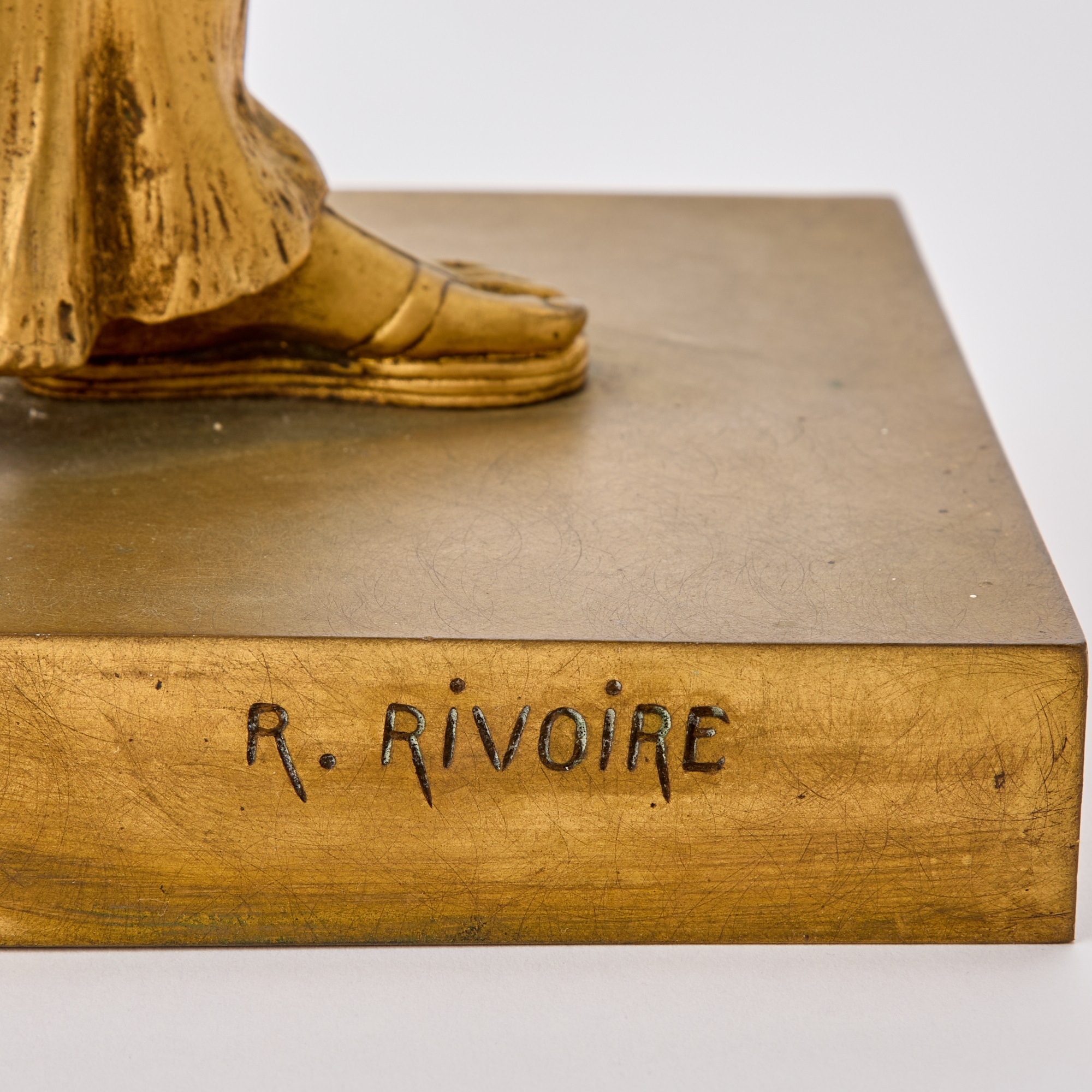 Raymond Léon Rivoire | French WWI Gilt-Bronze Figure of Peace (Circa ...