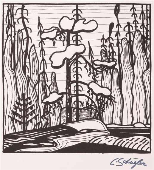 Carl Schaefer | Inland Lake, Pickerel River (1979) | MutualArt
