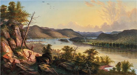 View of Fort Duquesne, July, 1755, The Evening of Braddock’s Defeat - William Coventry Wall