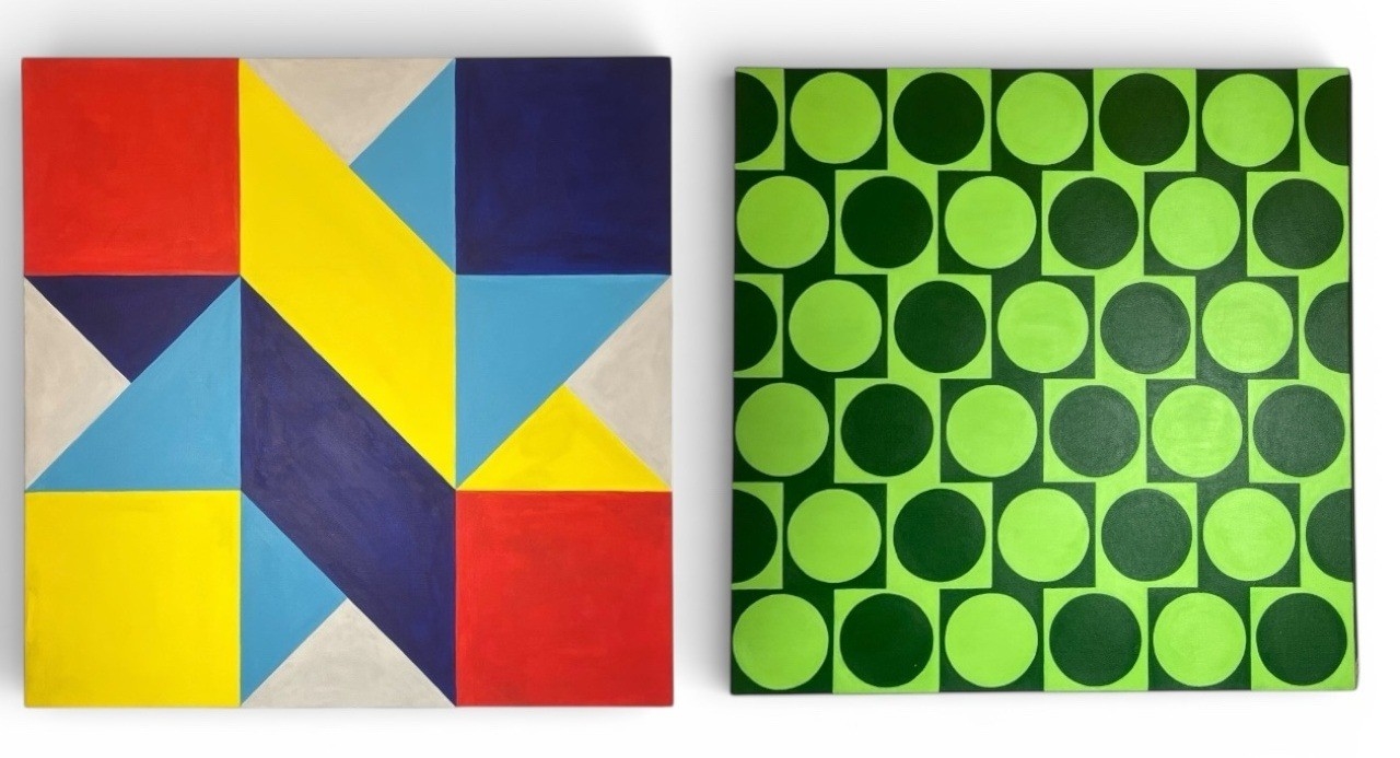 Tim Ray Fisher | Op Art Acrylic Paintings (2 | MutualArt