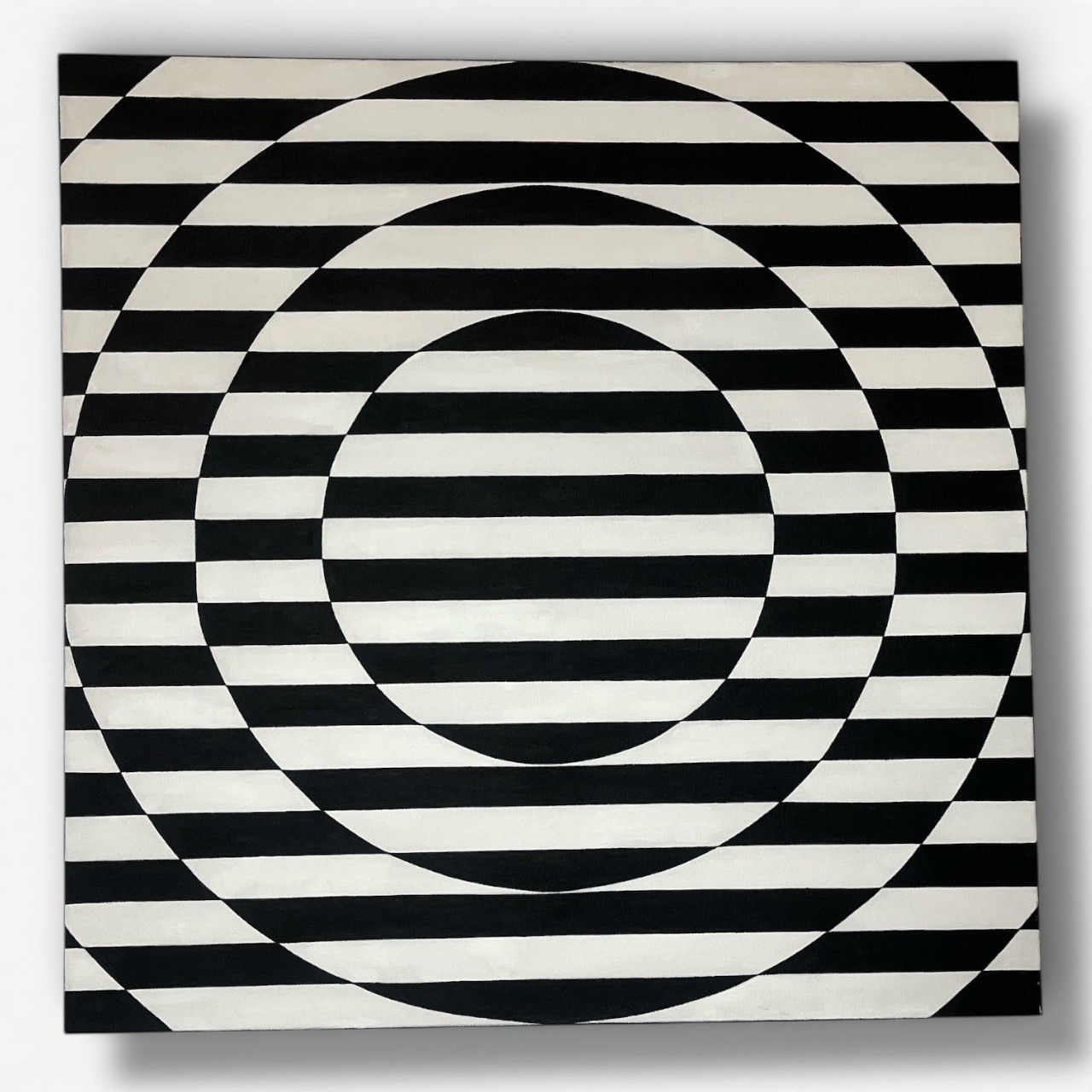 Tim Ray Fisher | Two TIM RAY FISHER Op Art Acrylic Paintings | MutualArt