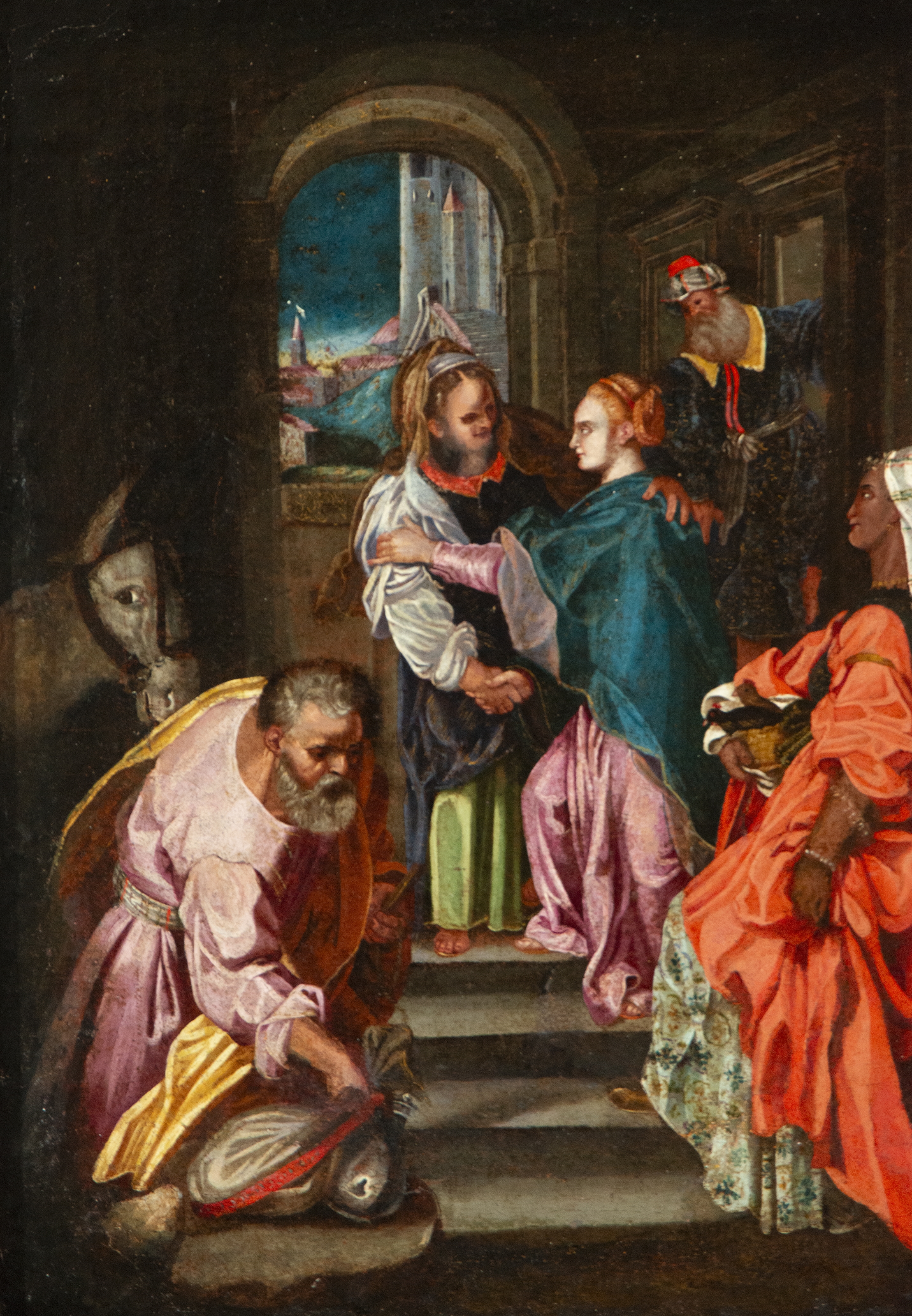 Italian School, 17th Century | La visitación | MutualArt