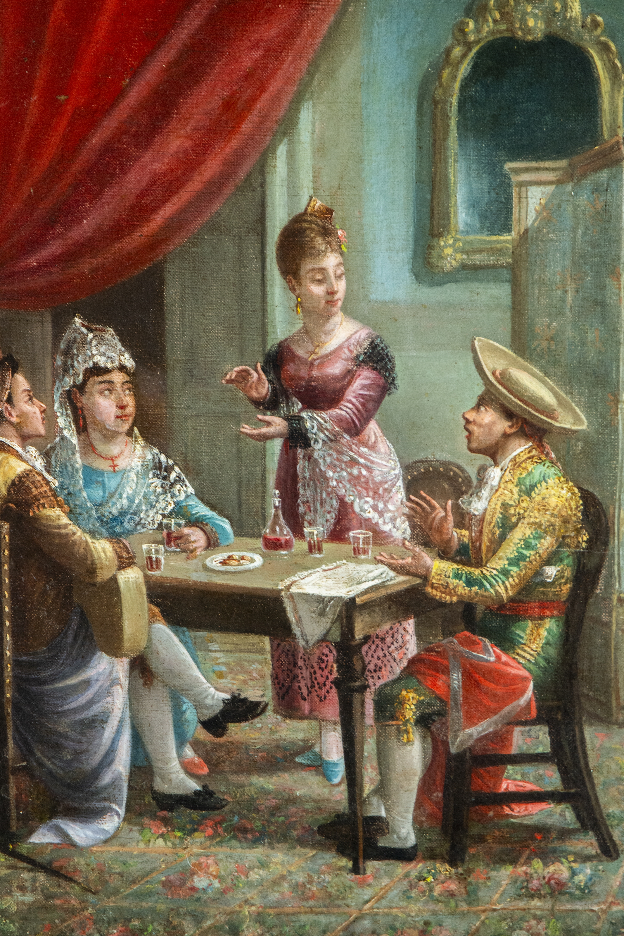Spanish School, 19th Century | Escena de Taberna con Torero | MutualArt