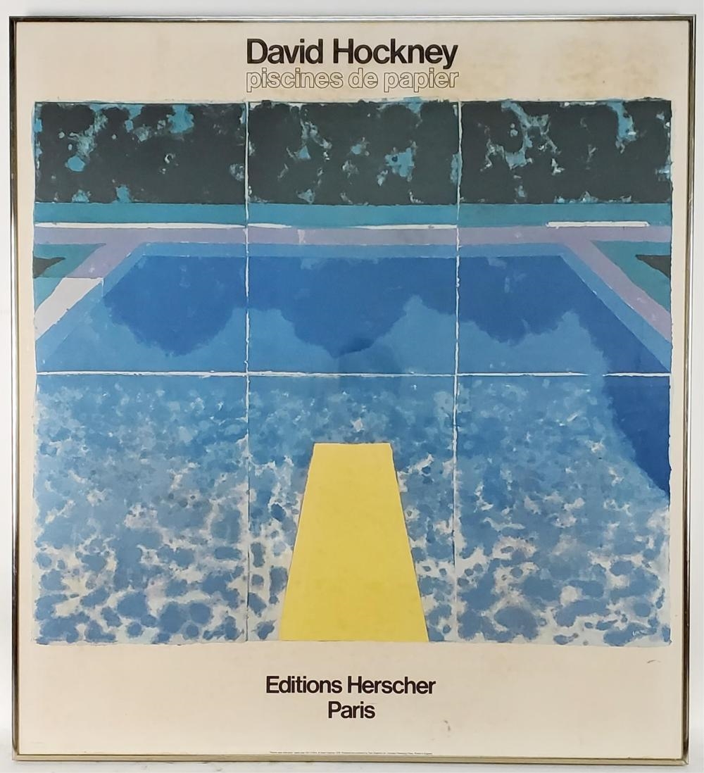 David Hockney | Piscenes de Papier Exhibition Color Poster | MutualArt