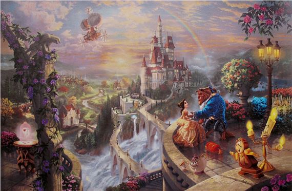 Thomas Kinkade | Beauty and the Beast | MutualArt