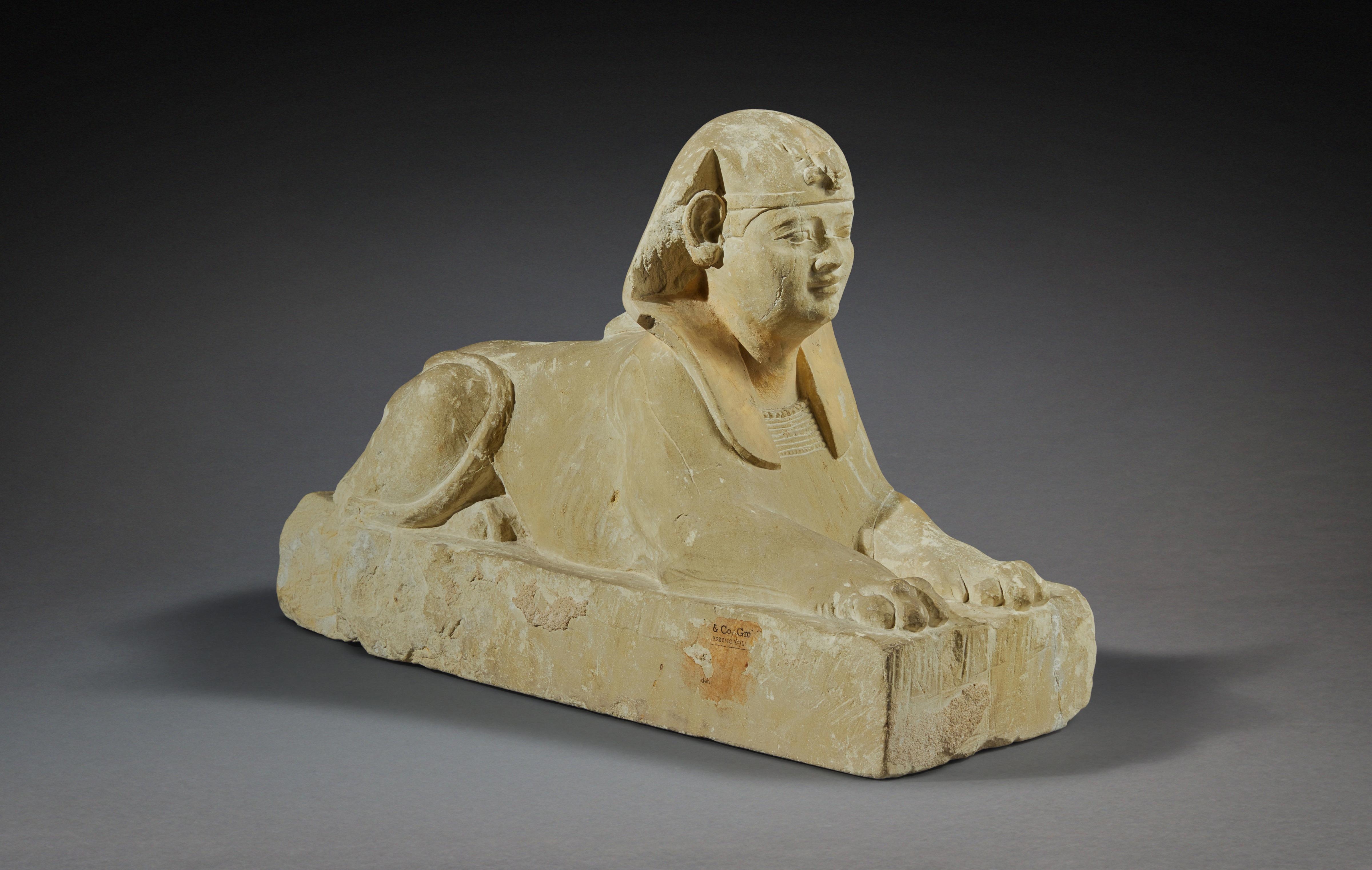 Egyptian School | An Egyptian Limestone Sphinx of a Ptolemaic King ...