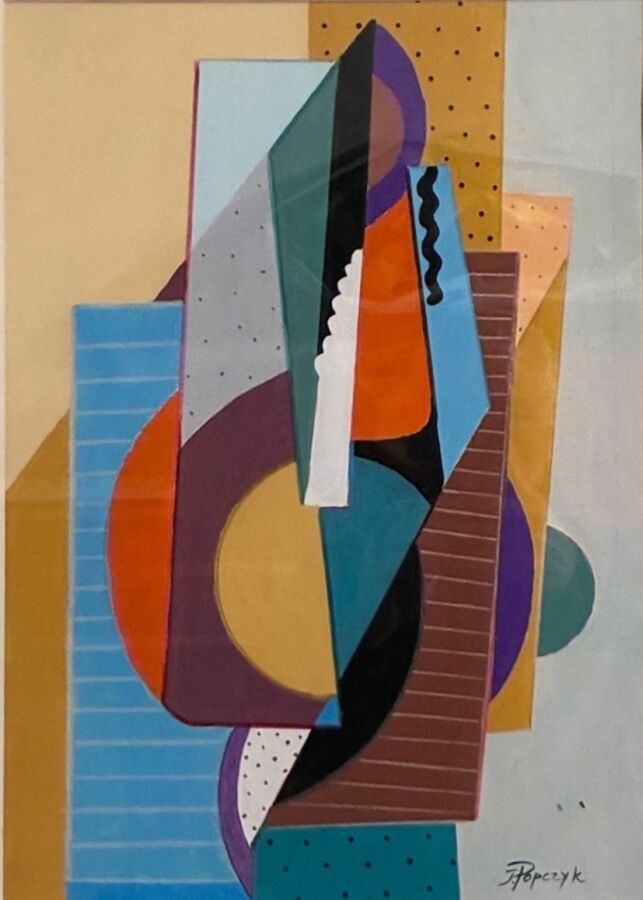 Jozef Popczyk | Cubist Composition | MutualArt