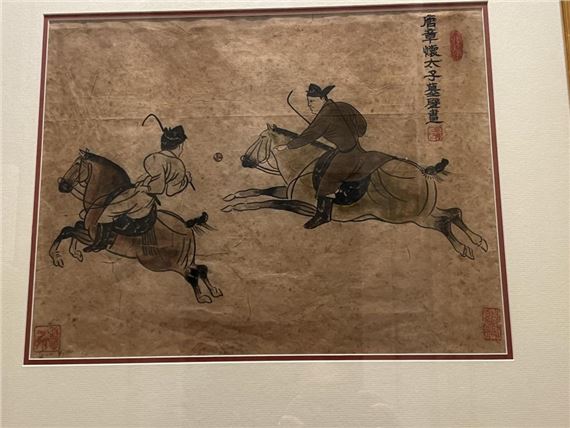 Chinese School | Two Chinese paintings of men on horse-back | MutualArt