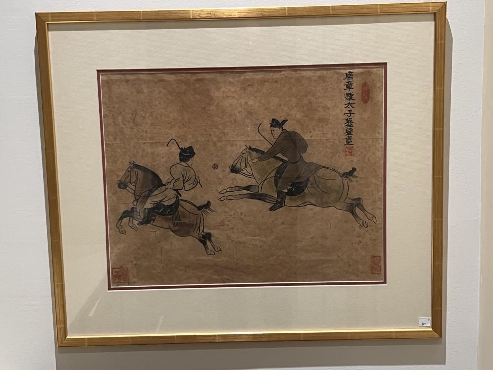 Chinese School | Two Chinese paintings of men on horse-back | MutualArt