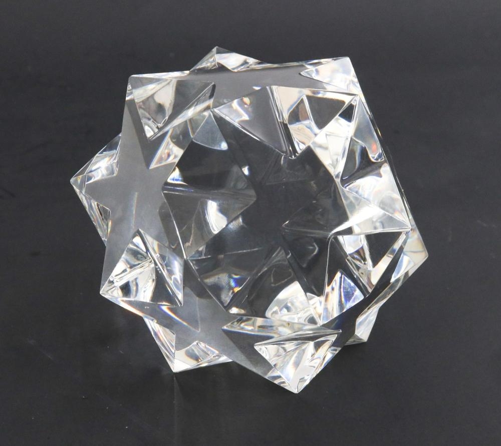 George Thompson | Steuben Art Glass Paperweight Star Sphere | MutualArt