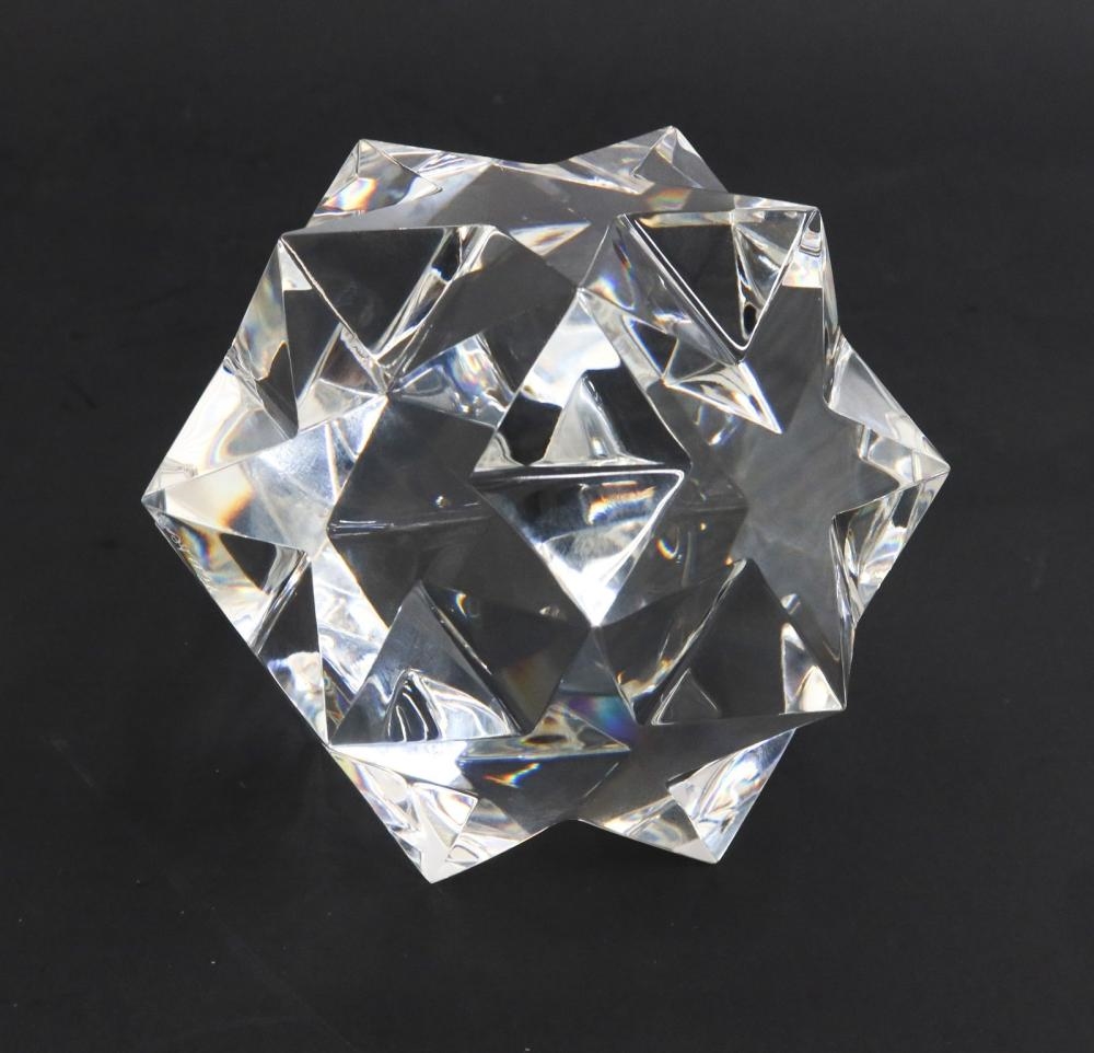 George Thompson | Steuben Art Glass Paperweight Star Sphere | MutualArt