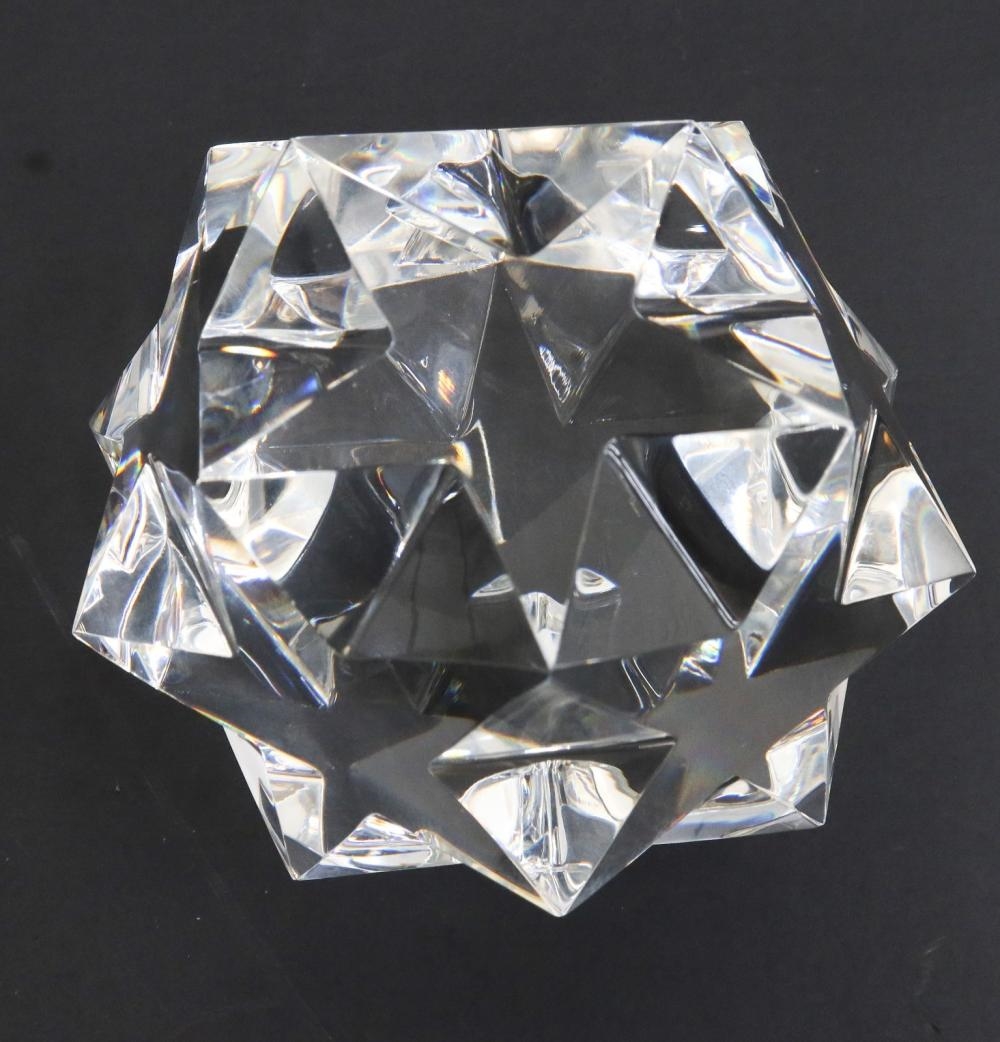 George Thompson | Steuben Art Glass Paperweight Star Sphere | MutualArt