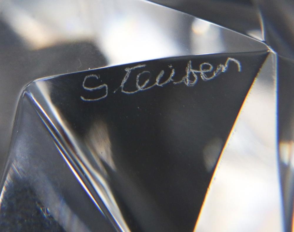 George Thompson | Steuben Art Glass Paperweight Star Sphere | MutualArt