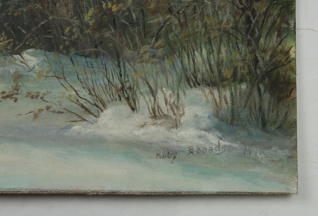Ruby Rhoads | Winter Mountain Landscape (1977) | MutualArt