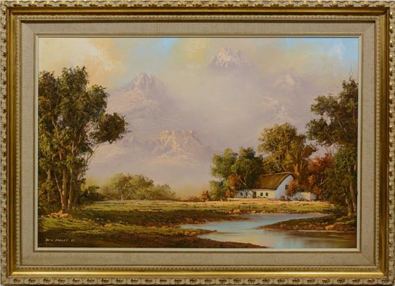 Eric Forlee | Mountain Landscape with Cape Dutch Cottage (83) | MutualArt