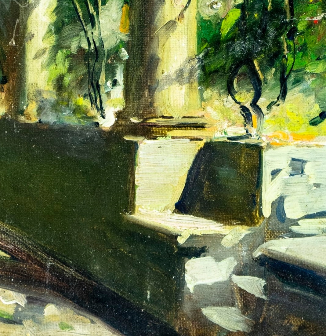 Edwin Murray Mackay | Summer Terrace Landscape | MutualArt