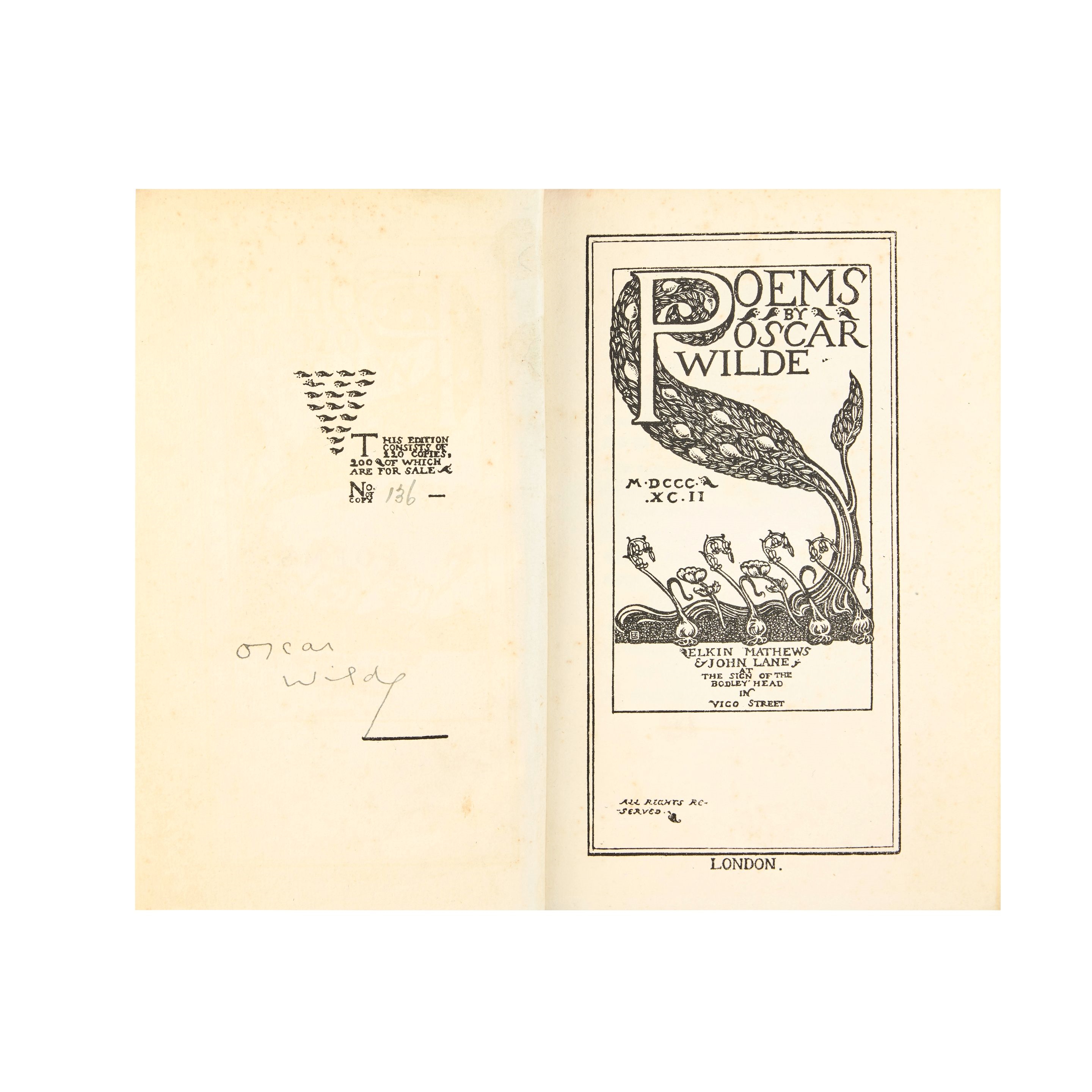 Charles de Sousy Ricketts | Poems (1892) | MutualArt