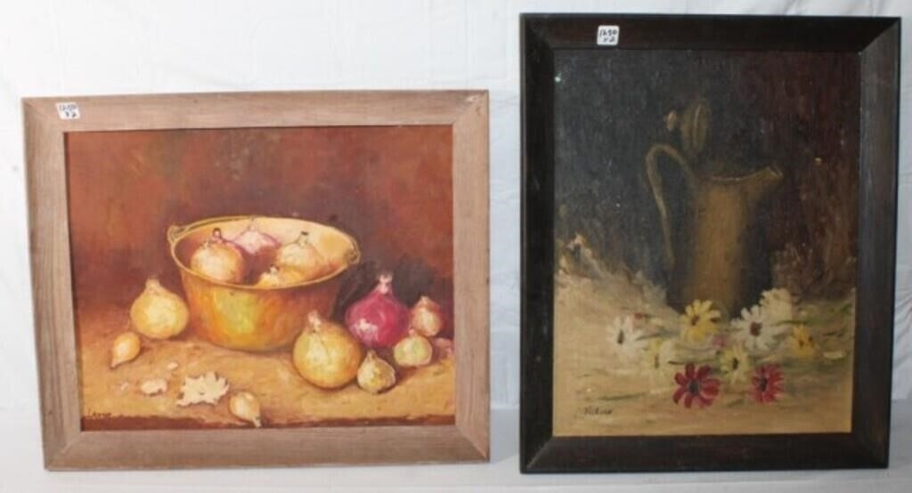 Vickers, L. Rose | 2 Oil on Board Still Life | MutualArt