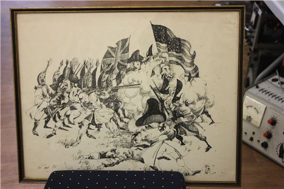 Paul Sample | Battle scenes based on the American War of Independence ...