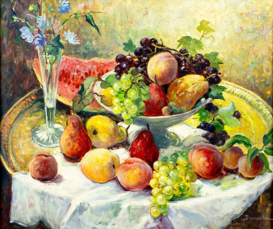 Eugène Demester | Still Life with Fruit | MutualArt
