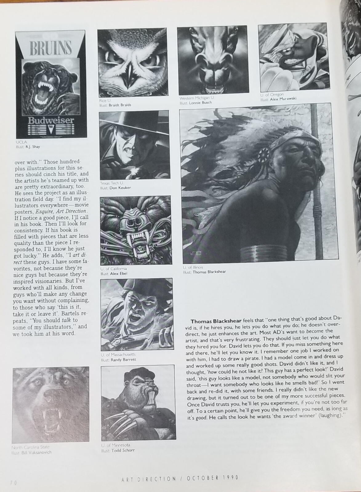 John Rush | Cornhusker mascot (1985) | MutualArt