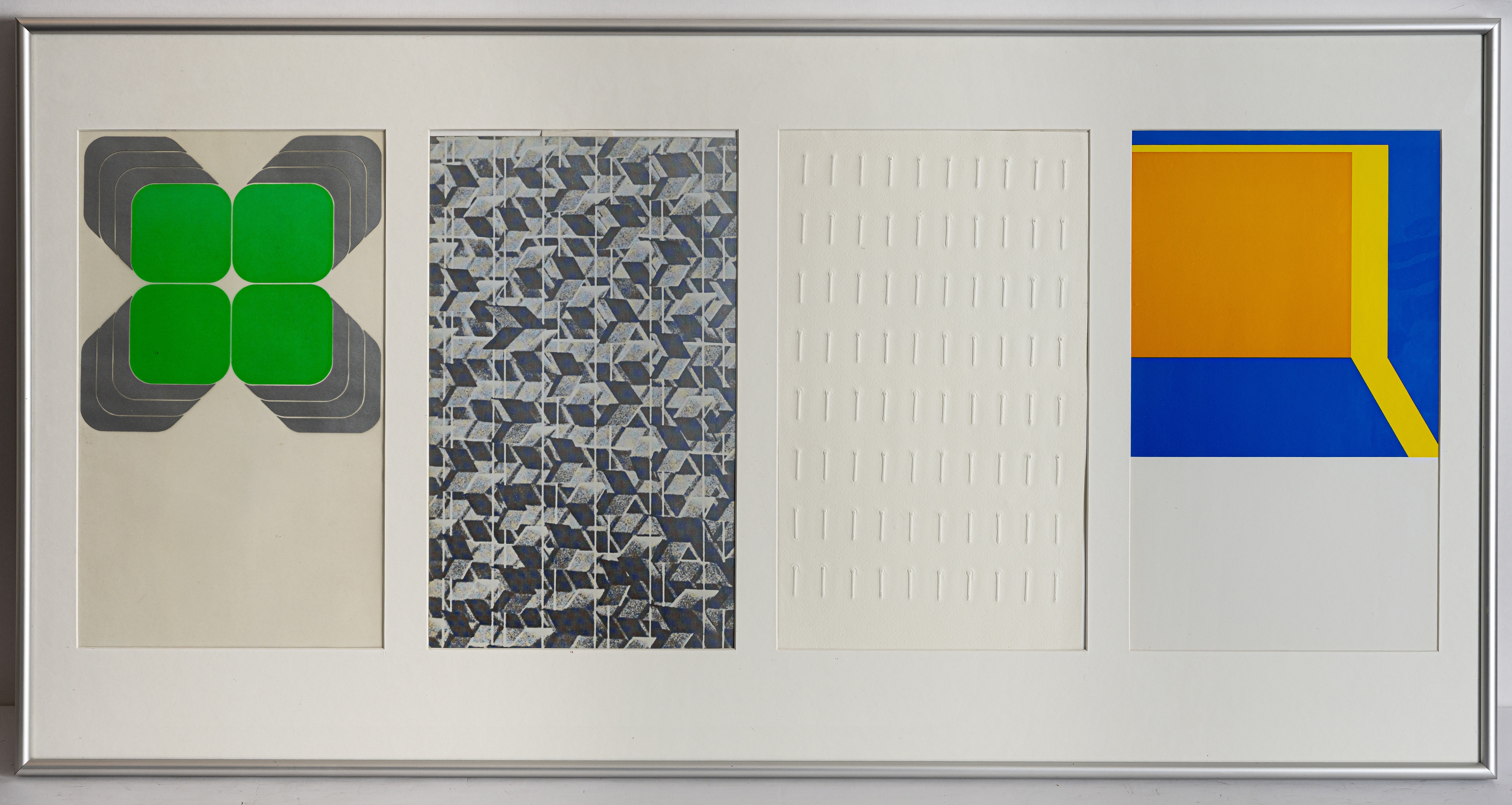 Thomas Lenk | Set of 4 catalogues with 3 serigraphs and 1 embossed ...