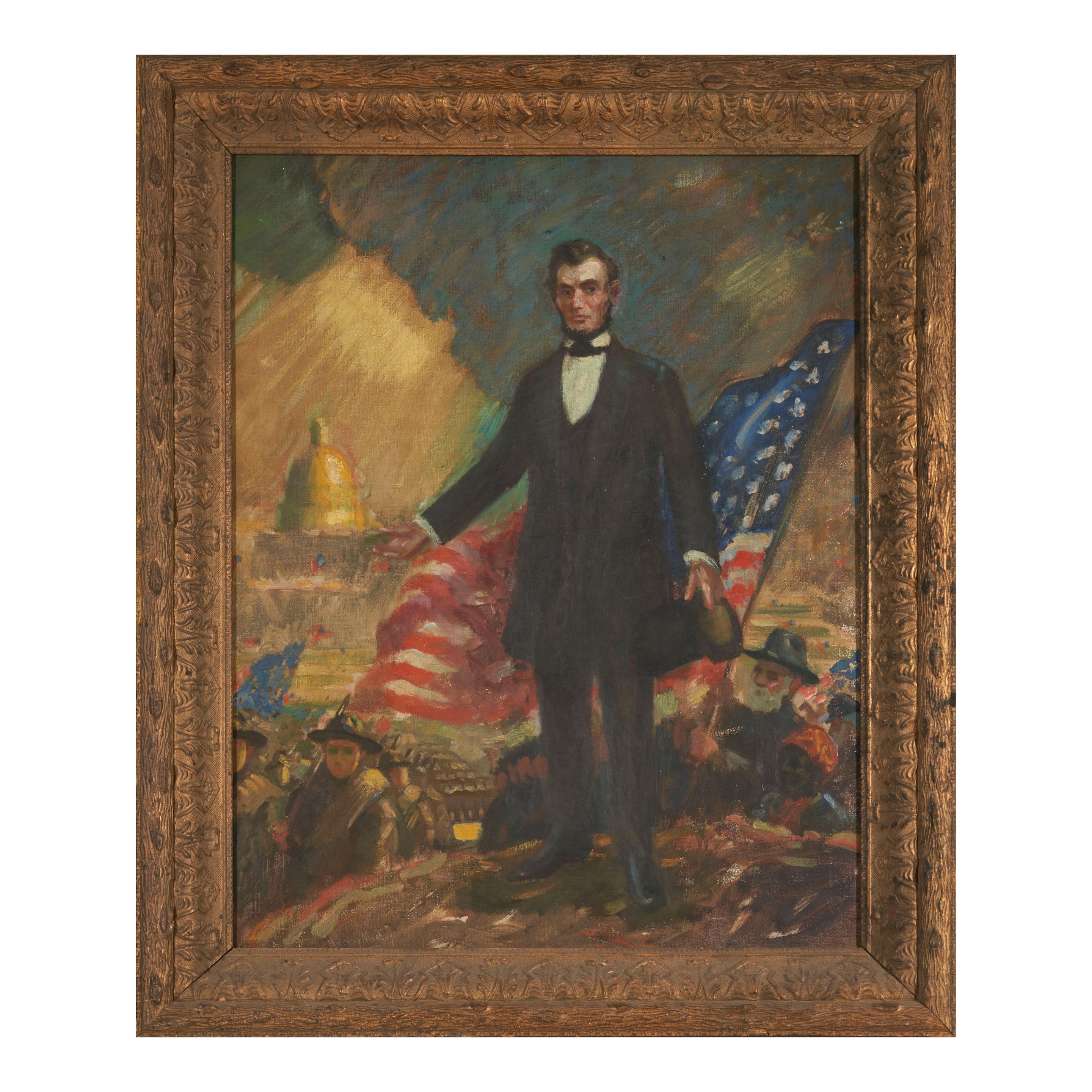 Edwin Murray Mackay | Portrait of Abraham Lincoln, c. 1916 (1916 ...
