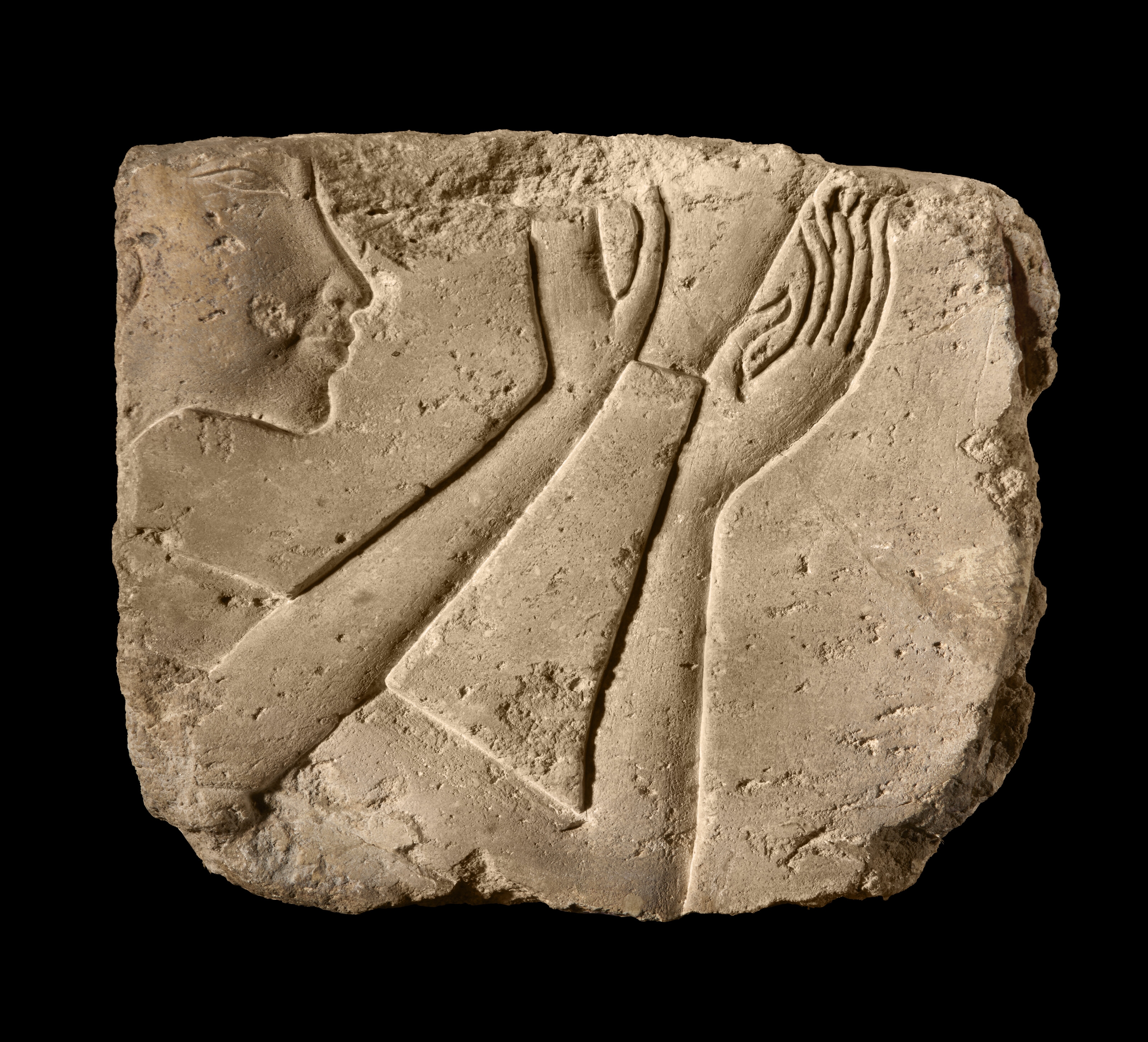 Egyptian School | AN EGYPTIAN LIMESTONE TALATAT RELIEF FRAGMENT (1335 ...