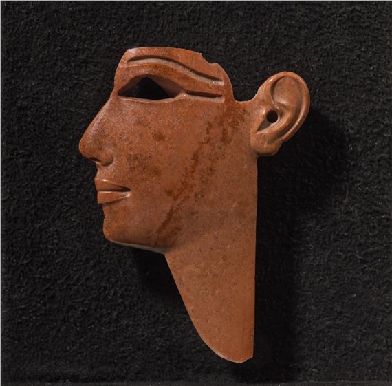 Egyptian School | AN EGYPTIAN RED JASPER INLAY OF A KING OR DEITY (1271 ...