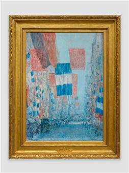 Installation view of Maurice Prendergast exhibition at Schoelkopf Gallery.