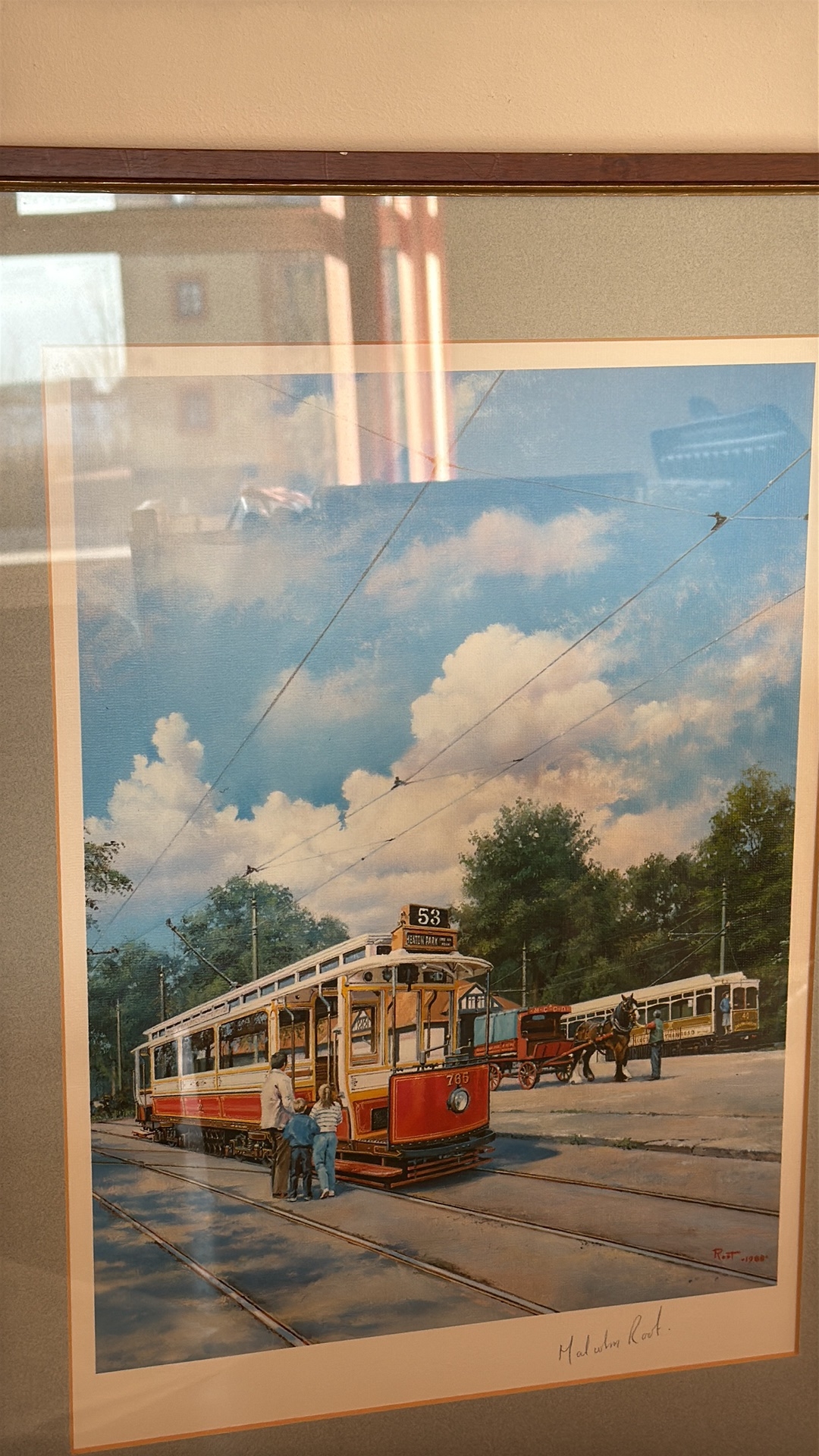 Malcolm Root | streetcar scene (1988) | MutualArt