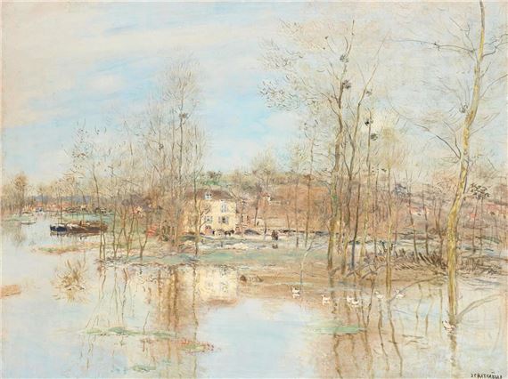 Jean-François Raffaëlli | L'INONDATION DANS LA PLAINE | MutualArt