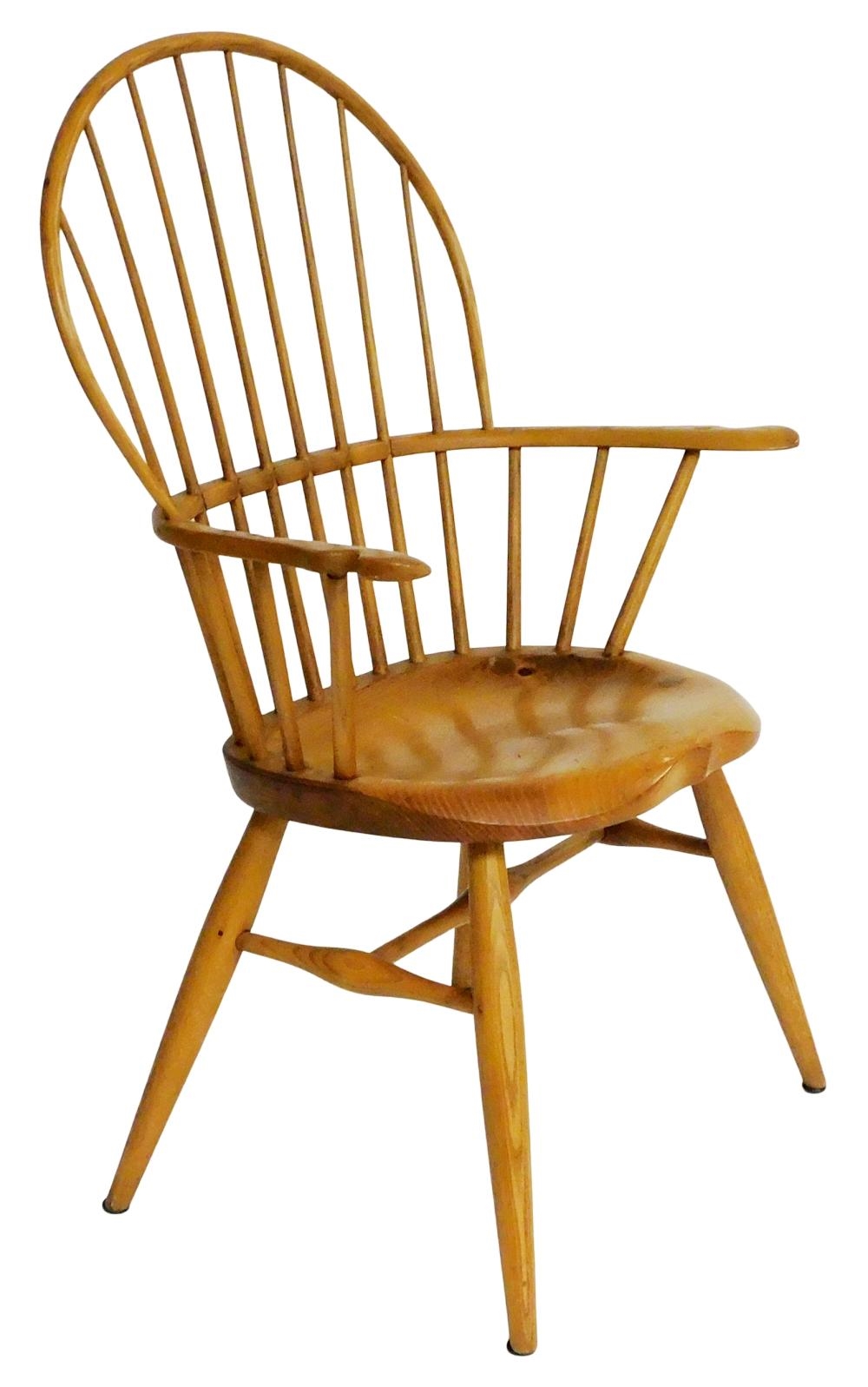 J. Brown | ash continuous arm Windsor chair | MutualArt