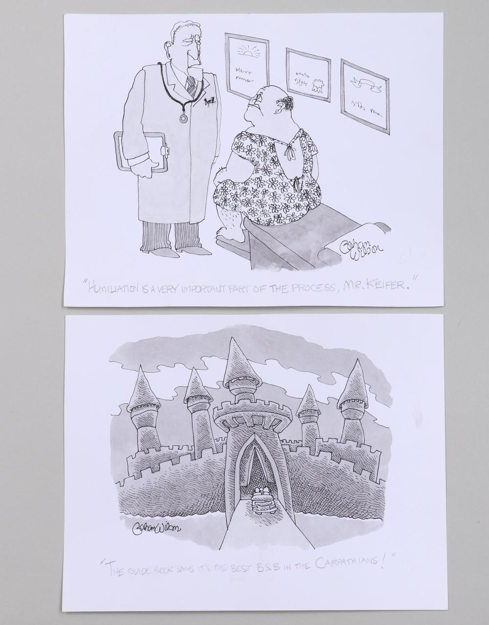 Gahan Wilson | Group of (10) Drafts of New Yorker Cartoons | MutualArt