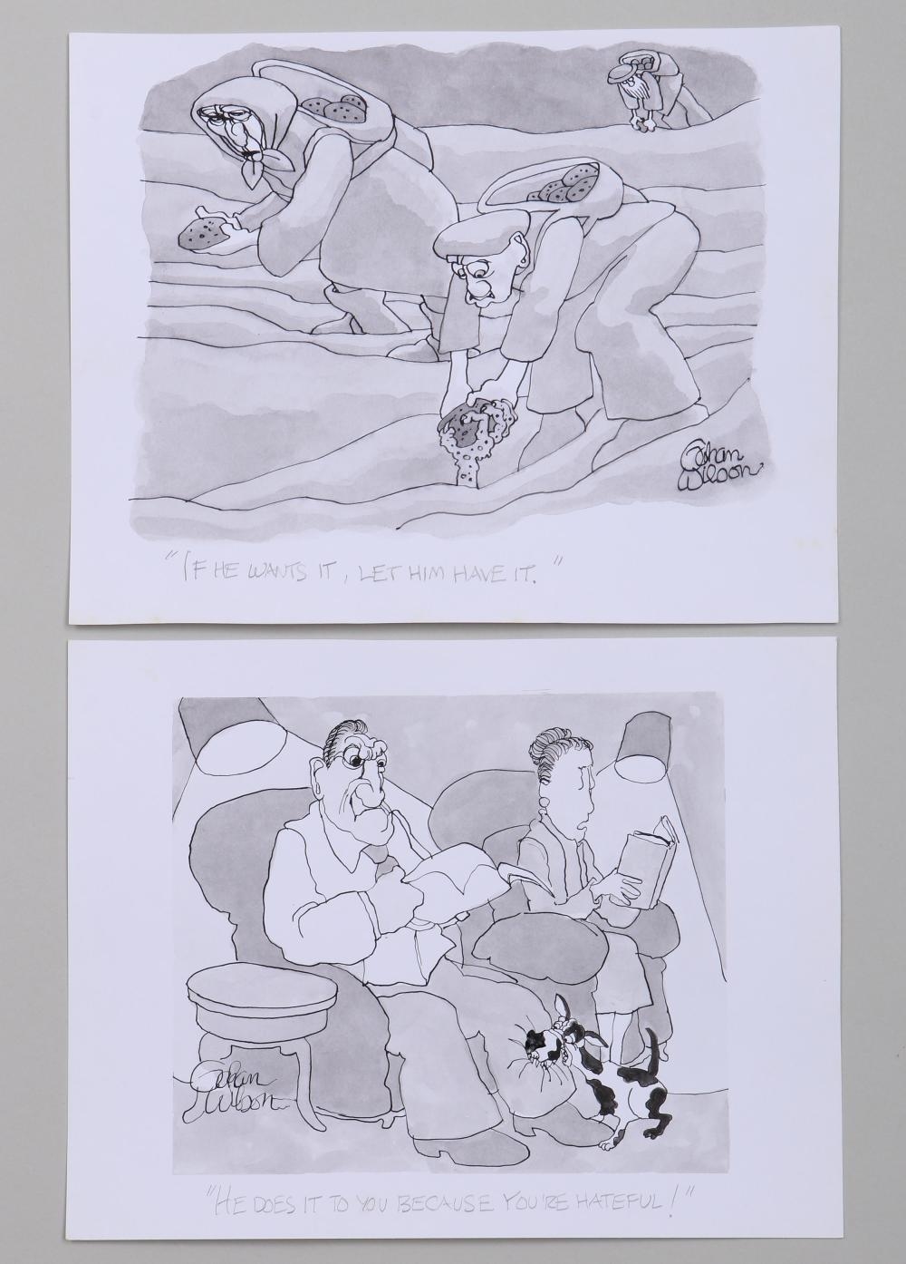 Gahan Wilson | Group of (10) Drafts of New Yorker Cartoons | MutualArt