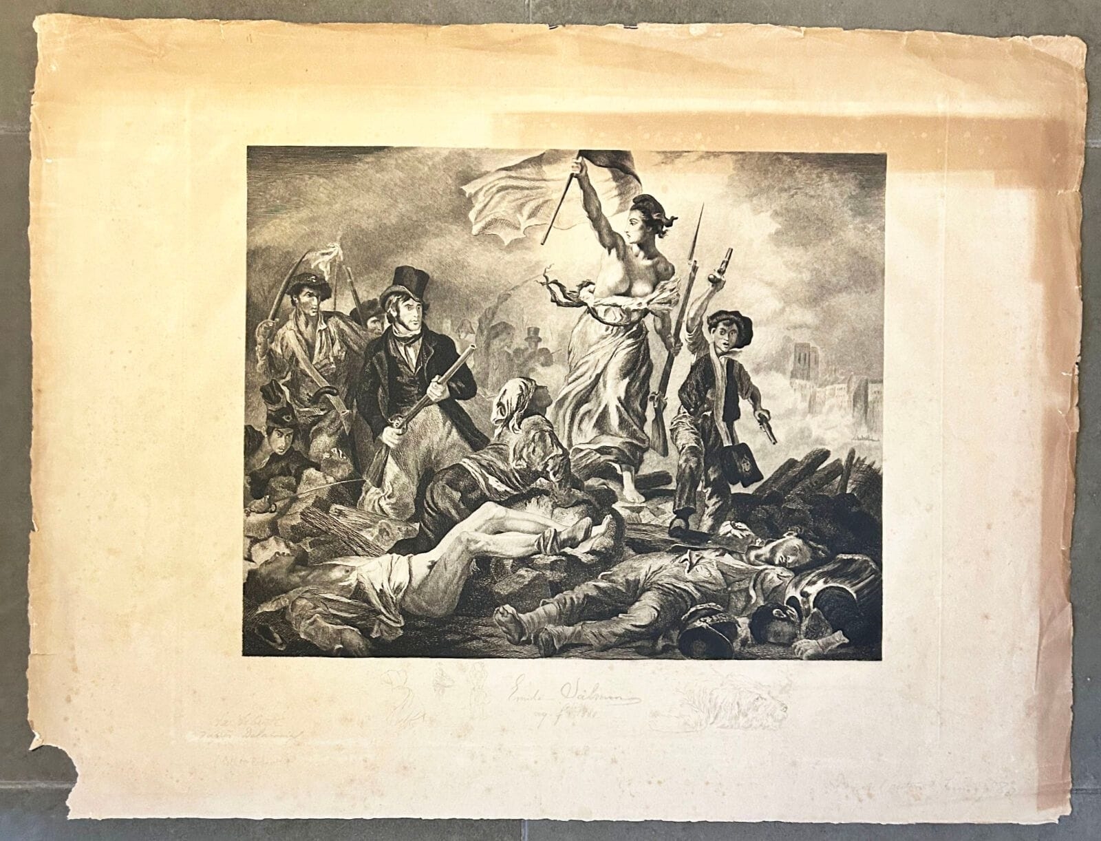 Eugène Delacroix | Liberty guiding the people (1830) | MutualArt