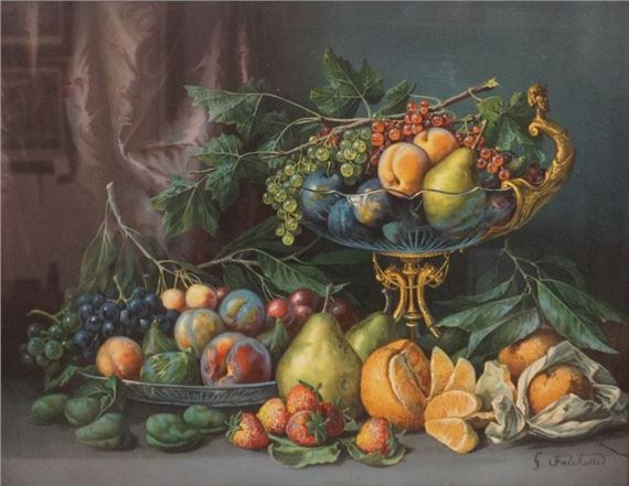 Giuseppe Falchetti | Still life with fruit | MutualArt