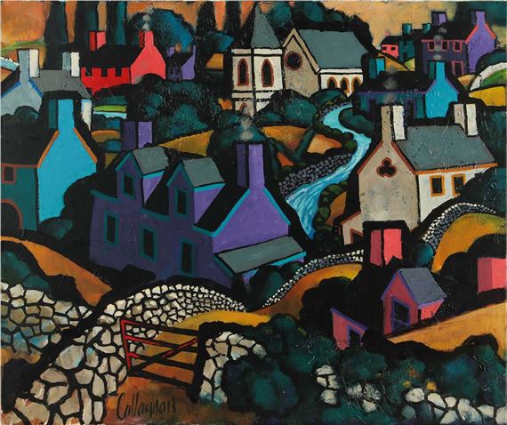 George Callaghan | VILLAGE ROOFTOPS | MutualArt