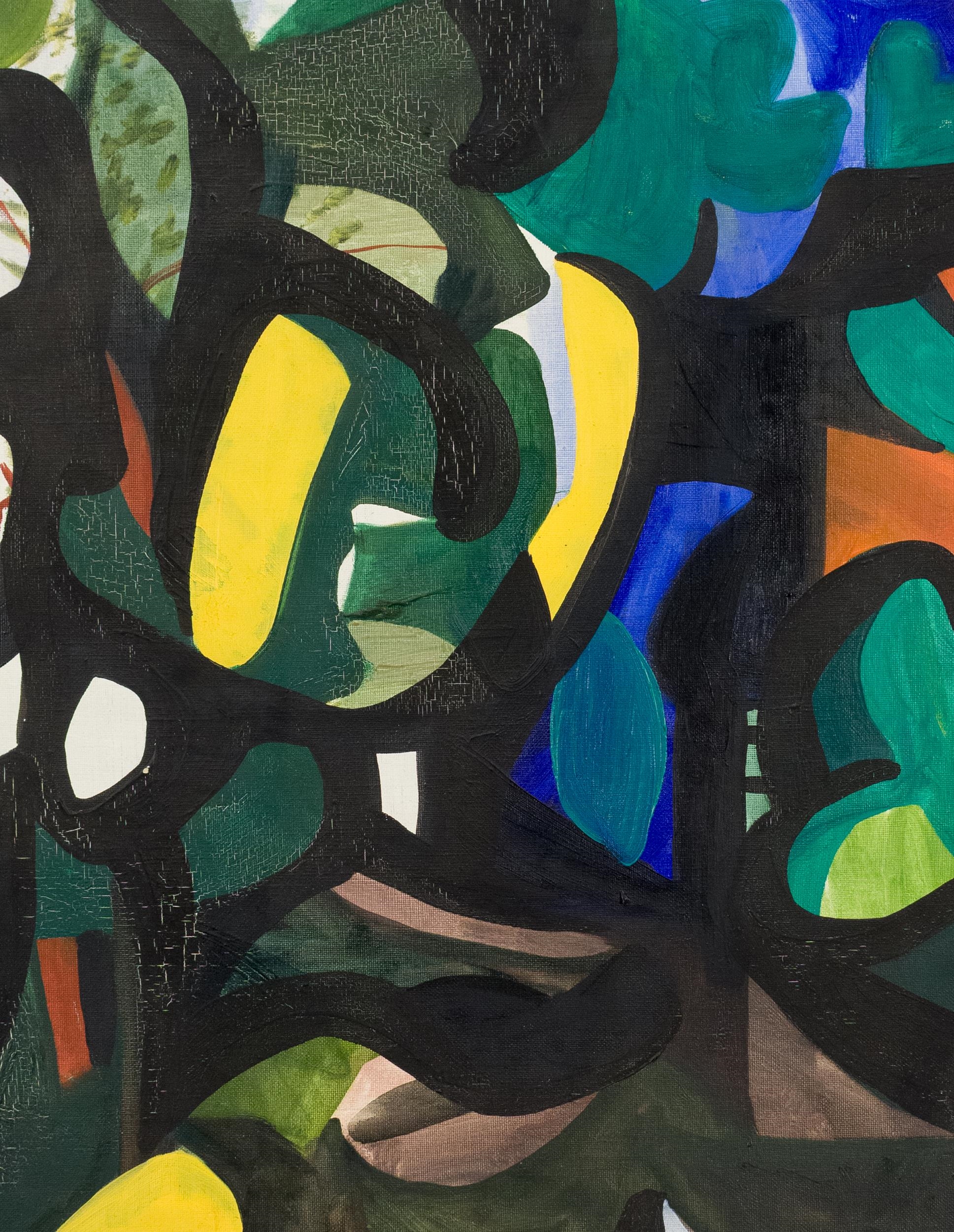 Roland Dorcely | ROLAND DORCELY OIL ON CANVAS, FOREST ABSTRACT | MutualArt