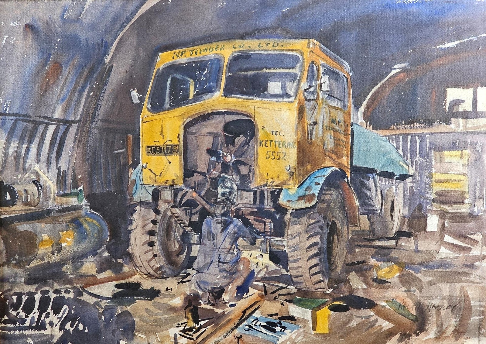 Ralph Hartley | A Workshop at the N P Timber Mills Kettering (Circa ...