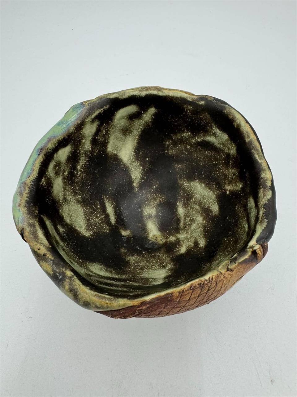 TIM ISAAC | Raku Art Pottery Fish Bowl | MutualArt