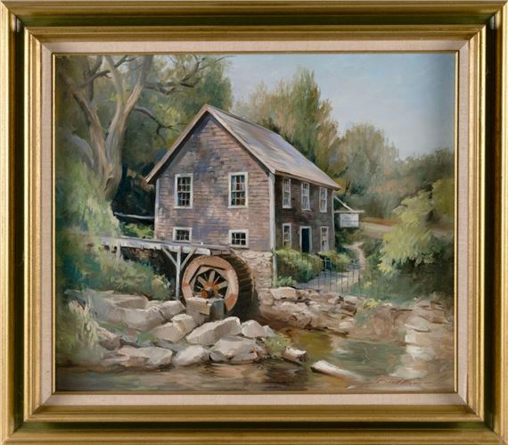 ロバート・ブルックス（Robert Brooks）風景画2点セット Robert Brooks Market Data: Auction Results & Gallery Prices